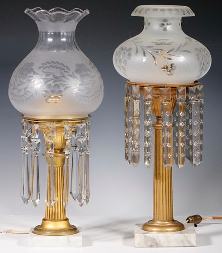 (2) FEDERAL COLUMN LAMPS, ELECTRIFIED
