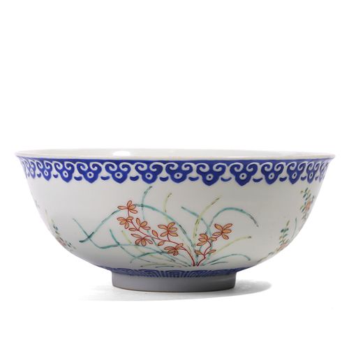 A CHINESE FAMILLE-ROSE ‘FLORAL' BOWL