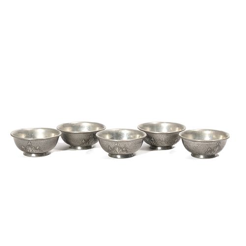 FIVE SILVER CUPS