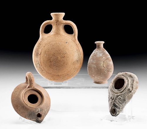 Lot of 4 - Greek, Roman & Byzantine Pottery Vessels