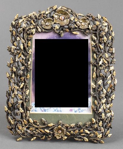 Jay Strongwater Enameled Metal Picture Frame