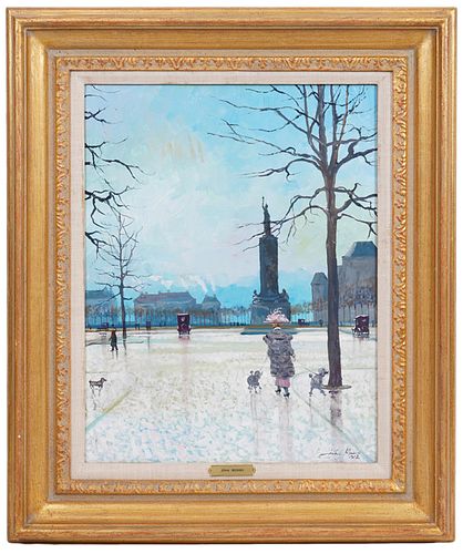 John Morris 'Winter Sortie, 1912' Oil Painting