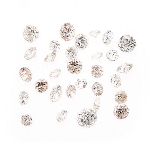 DIAMANTES SIN MONTAR  30 Diamantes corte brillante y marquise ~2.90 ct Calidad comercial.
