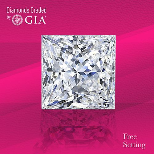 1.51 ct, G/VVS2, Princess cut Diamond. Unmounted. Appraised Value: $21,800 