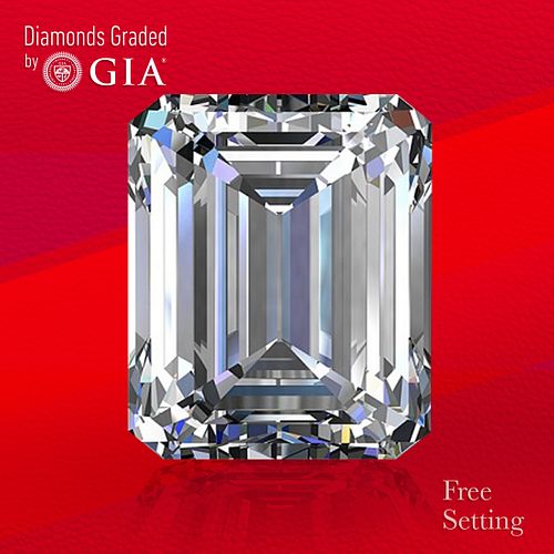 10.68 ct, I/VVS1, Emerald cut Diamond. Unmounted. Appraised Value: $1,045,300 