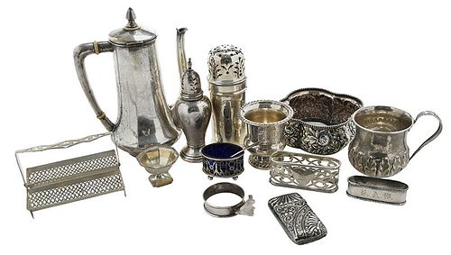 27 Assorted Silver Small Table Items
