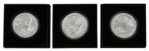 2014 "America The Beautiful" 5 Oz. Silver Coins 