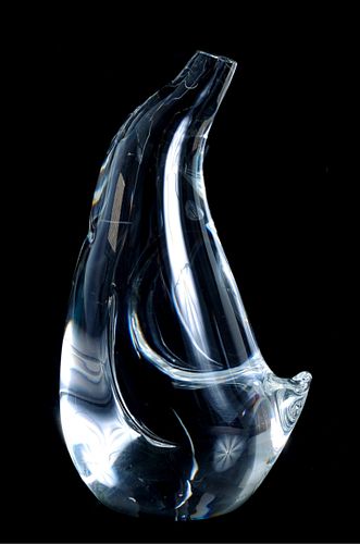 Steuben Glass Penguin Paperweight Figurine