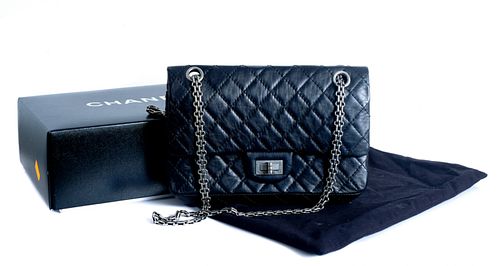 Chanel Black Lambskin Leather Flap Bag