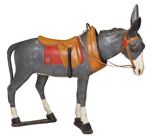 Gustave Bayol Nodder Head Donkey Carousel Animal