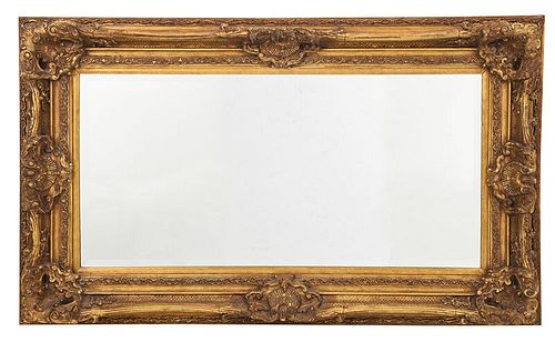 Louis XV Style Gilt Framed Beveled Mirror