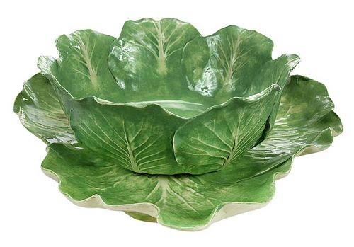 Dodie Thayer Lettuce Ware Bowl and Platter