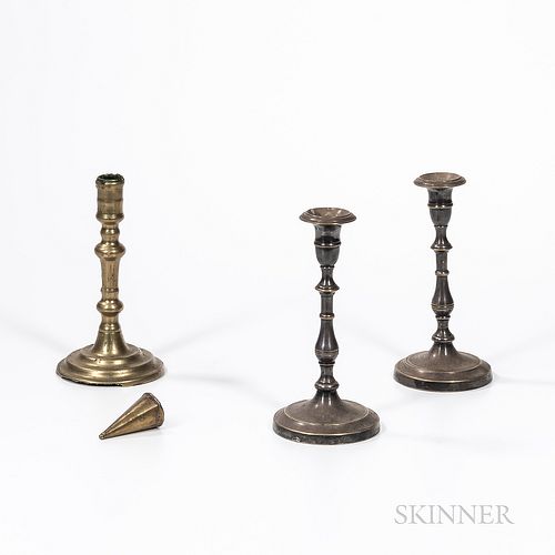 Three Candlesticks and a Dousing Cone