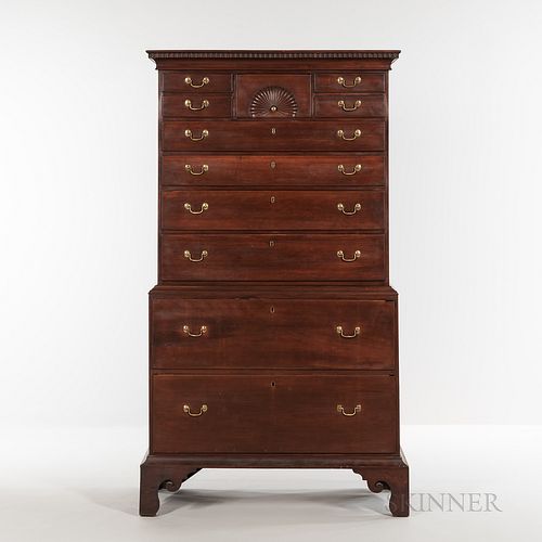 Cherry Carved Chest-on-chest