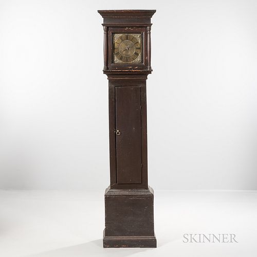 Spanish Brown-painted Tall Case Timepiece