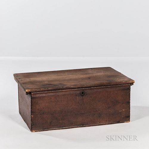 Pine Chip-carved and Molded Bible or Document Box
