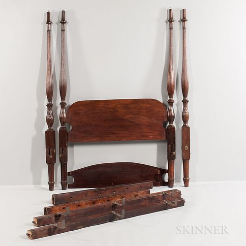 Carved Mahogany Tall Post Tester Bed