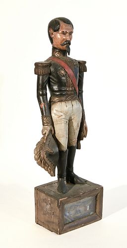 Early Carved Figure of Lafayette