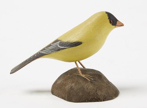 Jesse Blackstone Carved Goldfinch