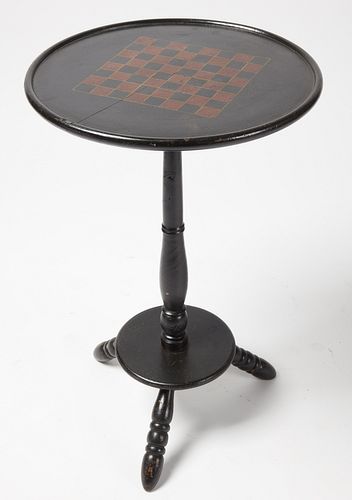Checkerboard on a Windsor Candlestand