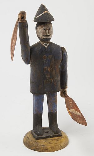 19th Century Carved Soldier Whirligig