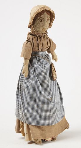 Rag Doll with Checkered Apron