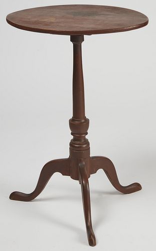 Tilt-Top Candlestand in Red Paint