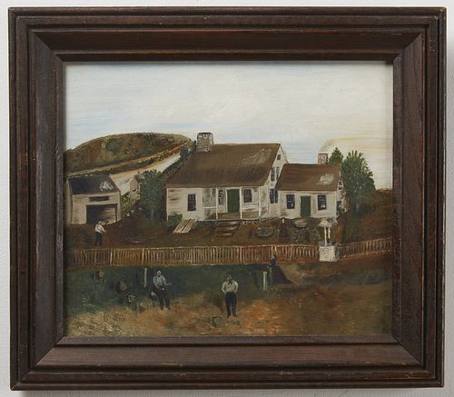 19th Century Homestead Painting