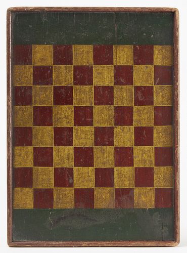 Small Painted 19th Century Gameboard