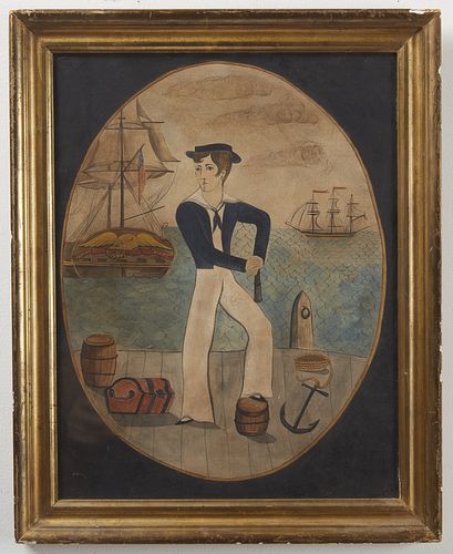 Watercolor of a Sailor