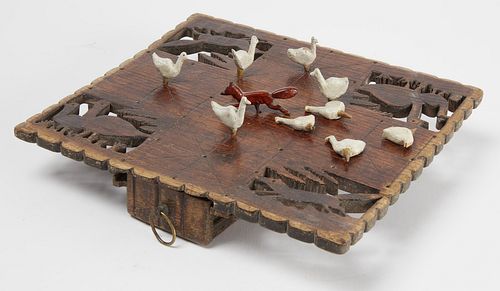 Early Fox and Geese Gameboard