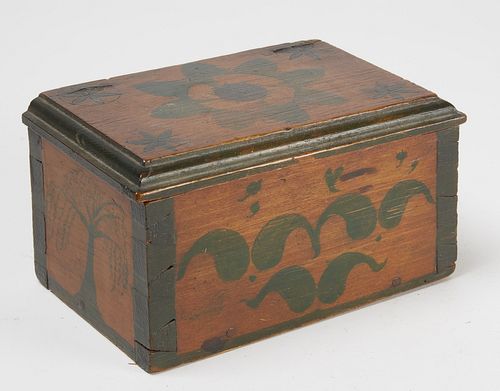 Small Paint-Decorated Box