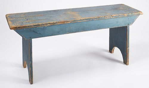 Bench in Old Blue Paint