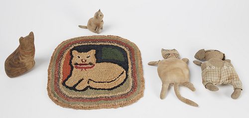 Hooked Cat Mat - Early Stuffed Cat Toys