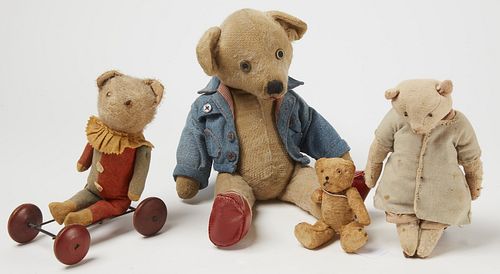 Four Early Teddy Bears
