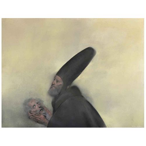 RAFAEL CORONEL, Untitled, Signed, Oil on canvas, 47.4 x 61" (120.5 x 155 cm)