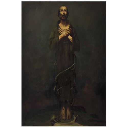 JOSÉ BARDASANO, Untitled, Signed, Oil on canvas, 61 x 41.3" (155 x 105 cm)