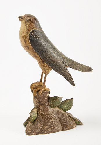 Carved Folk Art Bird