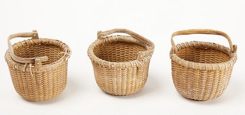 Three Miniature Nantucket Baskets - Reyes