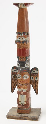 North West Coast Carved Totem