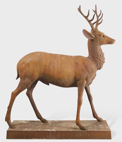 Life Size Cast Iron Standing Deer