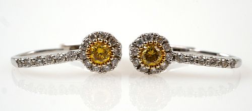 GREGG RUTH 18K Gold & Yellow Diamond Earrings