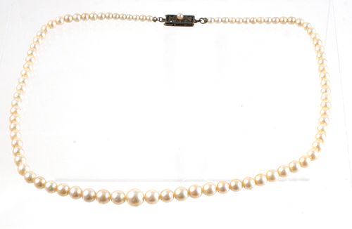 Mikimoto Graduated Pearl Necklace