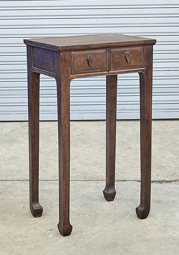 Tall Chinese Hard Wood Occasional Table