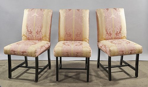 Set of Eight Upholstered Chairs