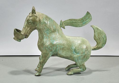 Chinese Archaistic Bronze Horse