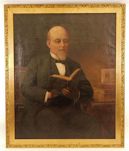 Charles Henry Turner Gentleman Portrait Painting