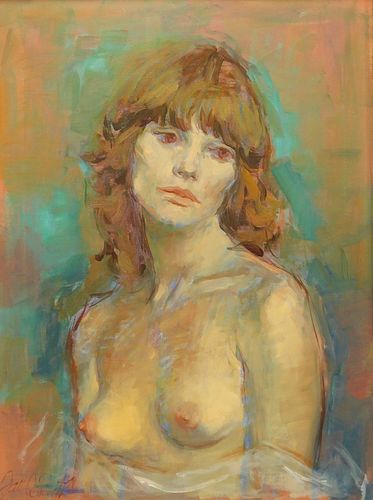 Jan De Ruth Nude Figure Portrait Painting