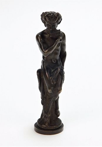 19C Viennese Bronze Pan Satyr Wax Seal