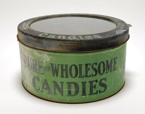 Necco Wafers Candy Advertising Counter Display Tin